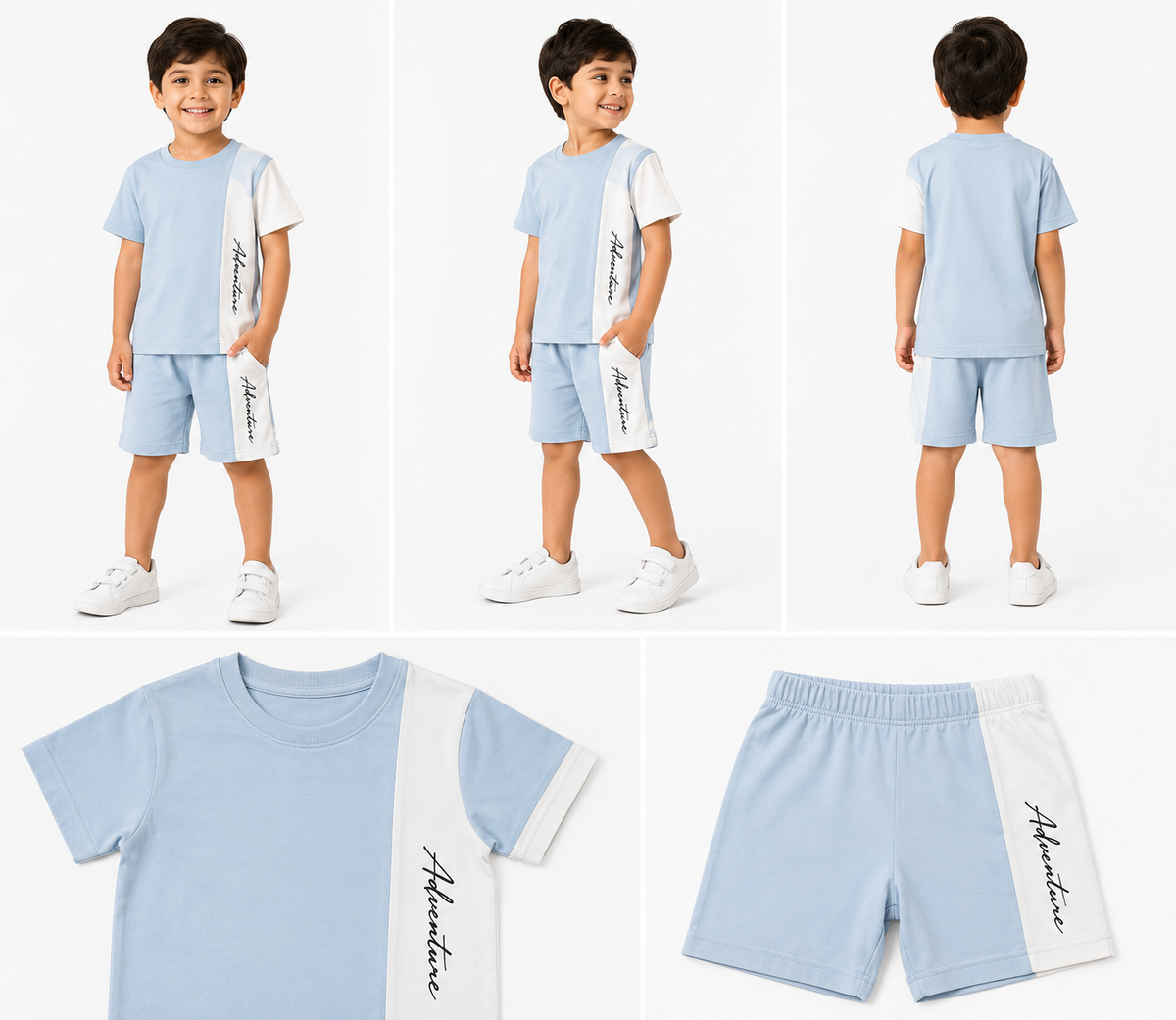 Adventure Sky Blue Cotton Set