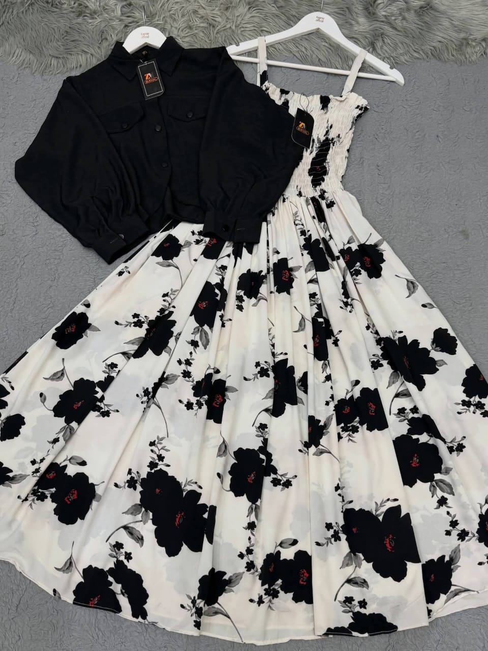 Beautiful Floral Casual Maxi Set