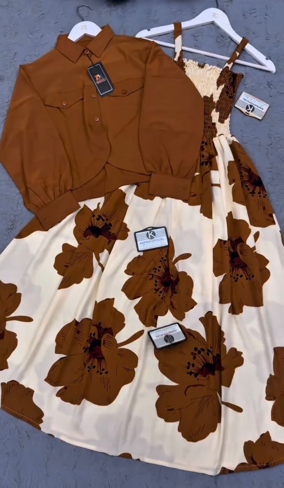 Modern Floral Co-Ord Maxi Style