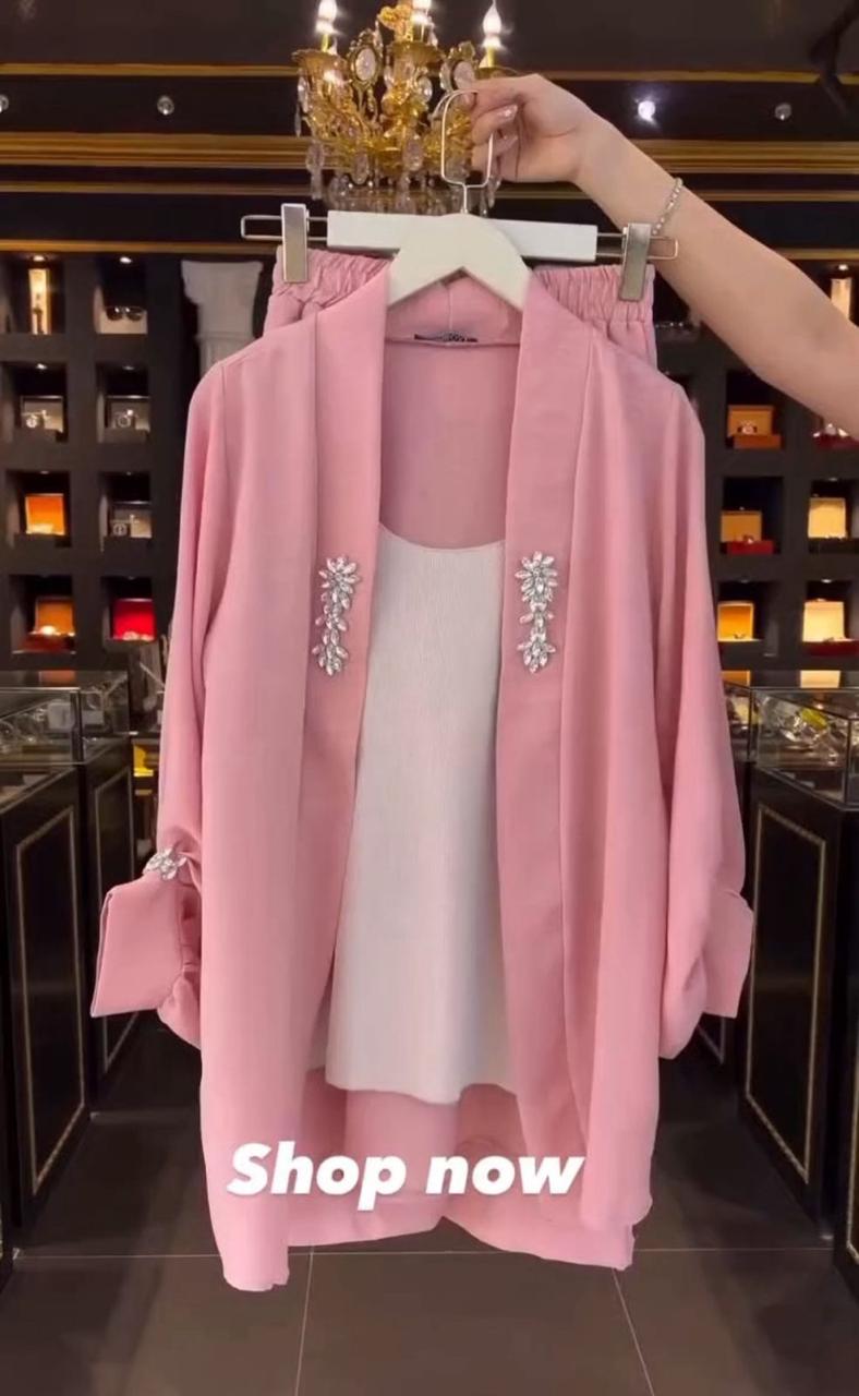 Korean Style 3 Piece Co-Ord Set