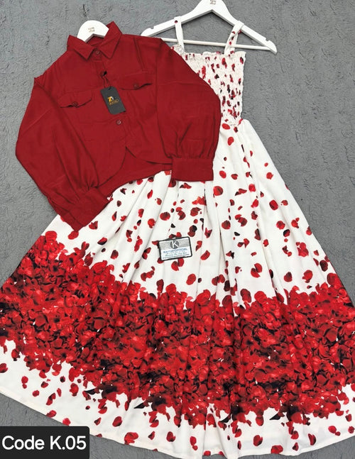 Beautiful Floral Casual Maxi Set