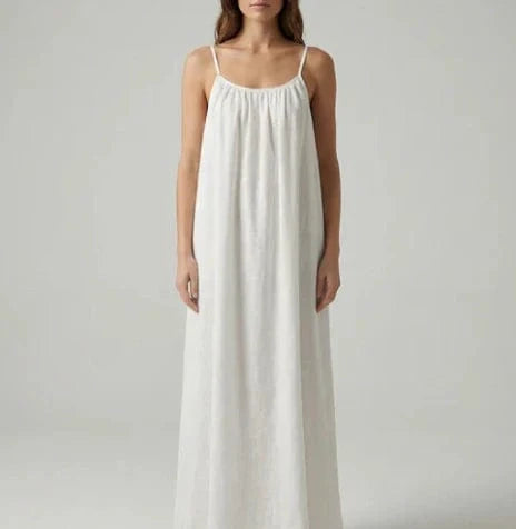 Elegant Off White Maternity Maxi Nightdress Soft Comfortable Women Nightwear Pakistan