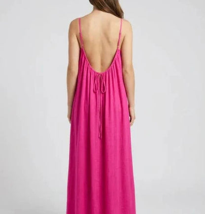 Elegant pink Maternity Maxi Nightdress