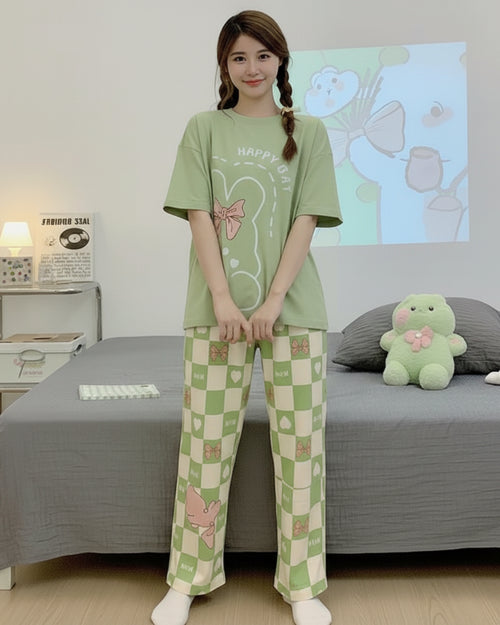 Olive Green Nightwear Set