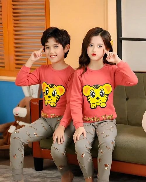 Tiger-Print Unisex Kids' Suit