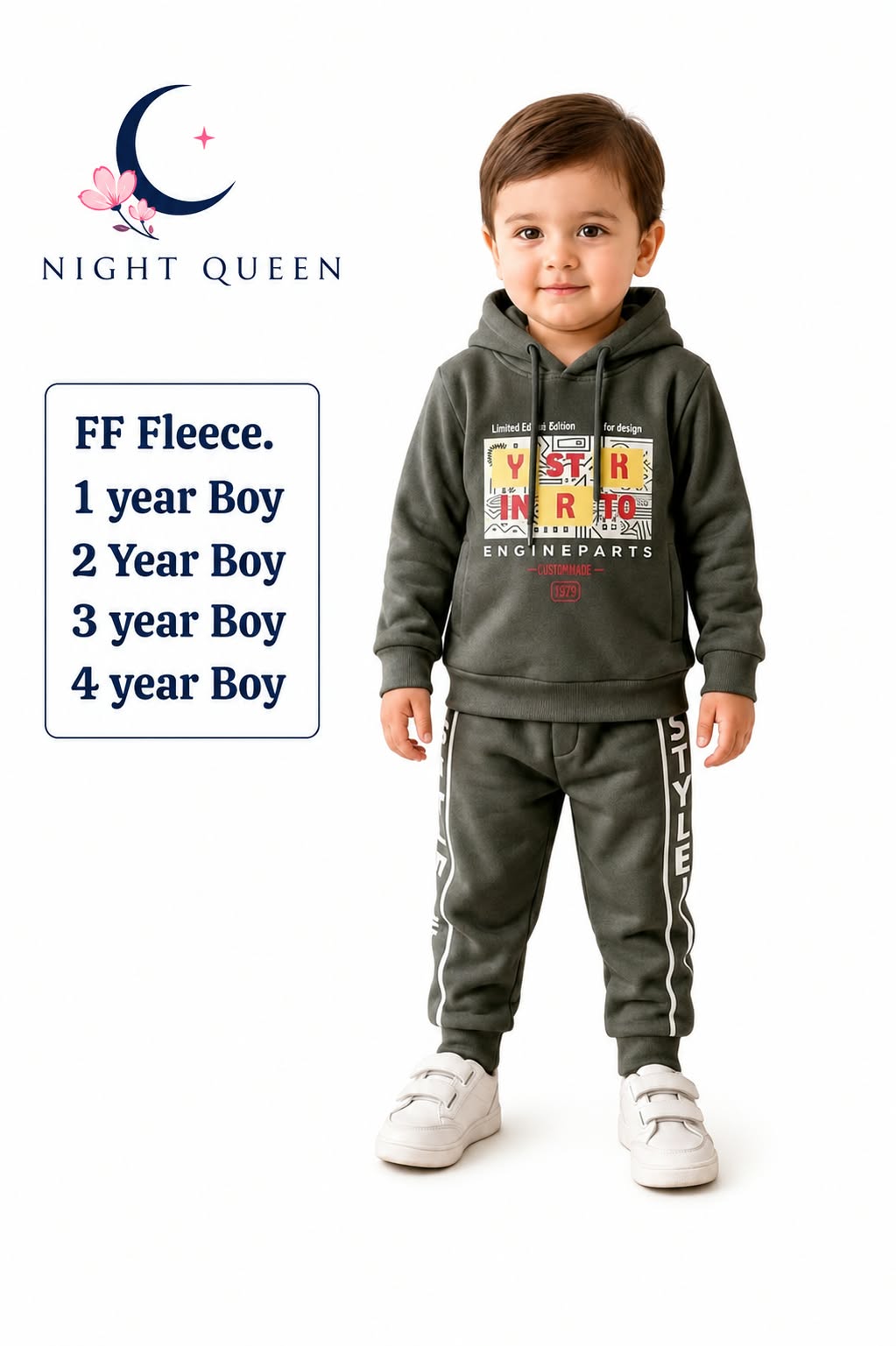 Winter FF FLEECE Boys Set - Charcoal Grey