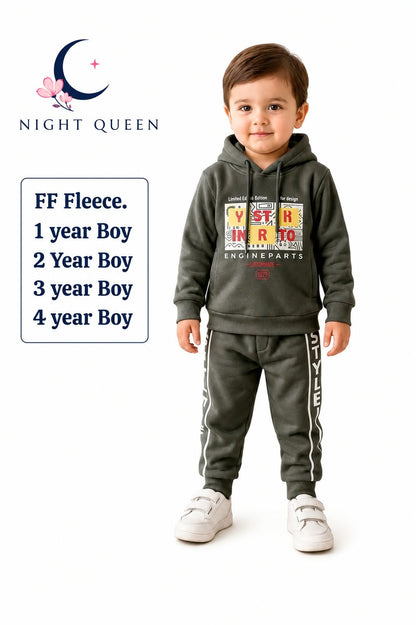 Winter FF FLEECE Boys Set - Charcoal Grey