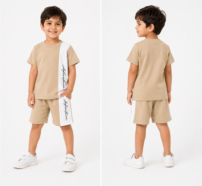 Adventure Beige Kids Outfit