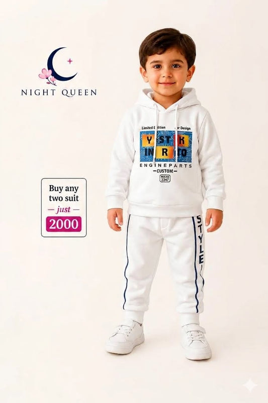 Winter NF HOODI Boys Set - White