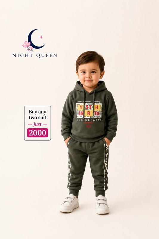 Winter FF FLEECE Boys Set - Charcoal Grey