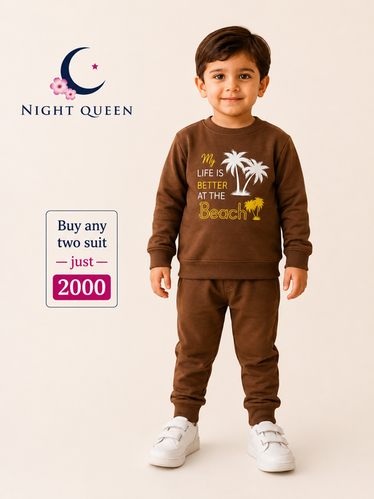 Winter NTRACKSUIT Boys Set - Brown