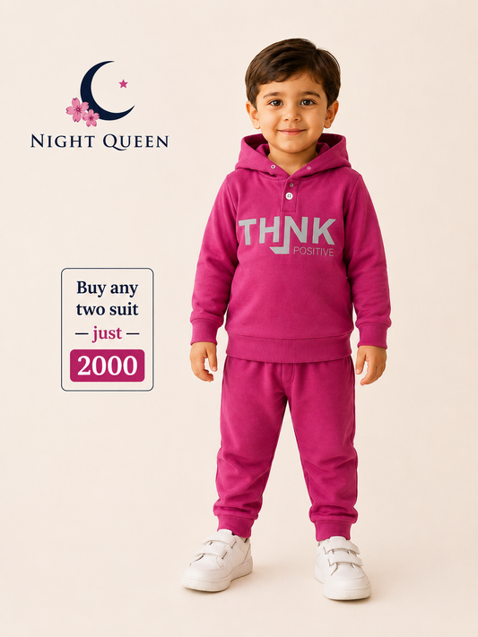 Winter FF FLEECE Boys Set - Magenta