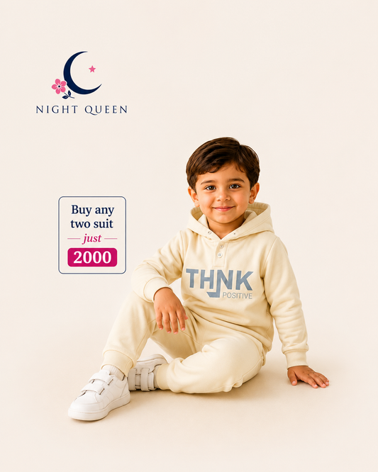 Winter FF FLEECE Boys Set - Cream