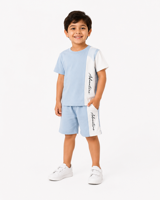 Adventure Sky Blue Cotton Set